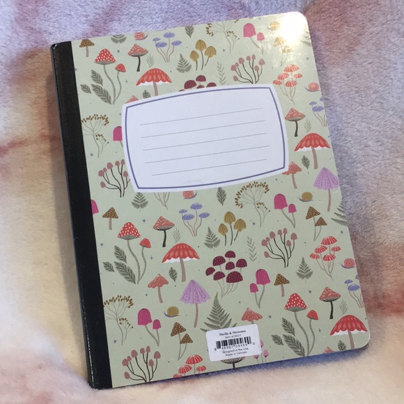 Mushroom Floral Writers Composition Books Set of Two NWT by OCS Designs 160 line - Picture 2 of 16